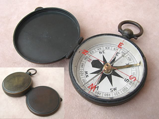 Francis Barker & Son hunter cased pocket compass circa 1910